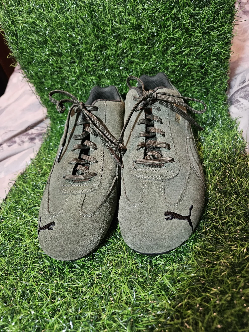 puma Speedcat Shield Sd Shoes - Myrtle/Myrtle/Black mens size 7.5/40